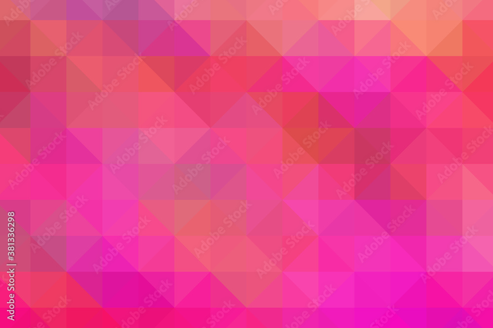 Obraz premium Triangular pixelation. Multi-colored pixel background. The texture consisting of multi-colored triangles.