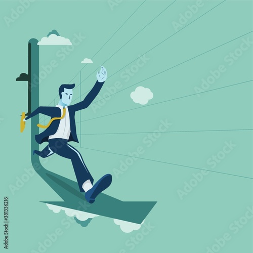 road to business success concept