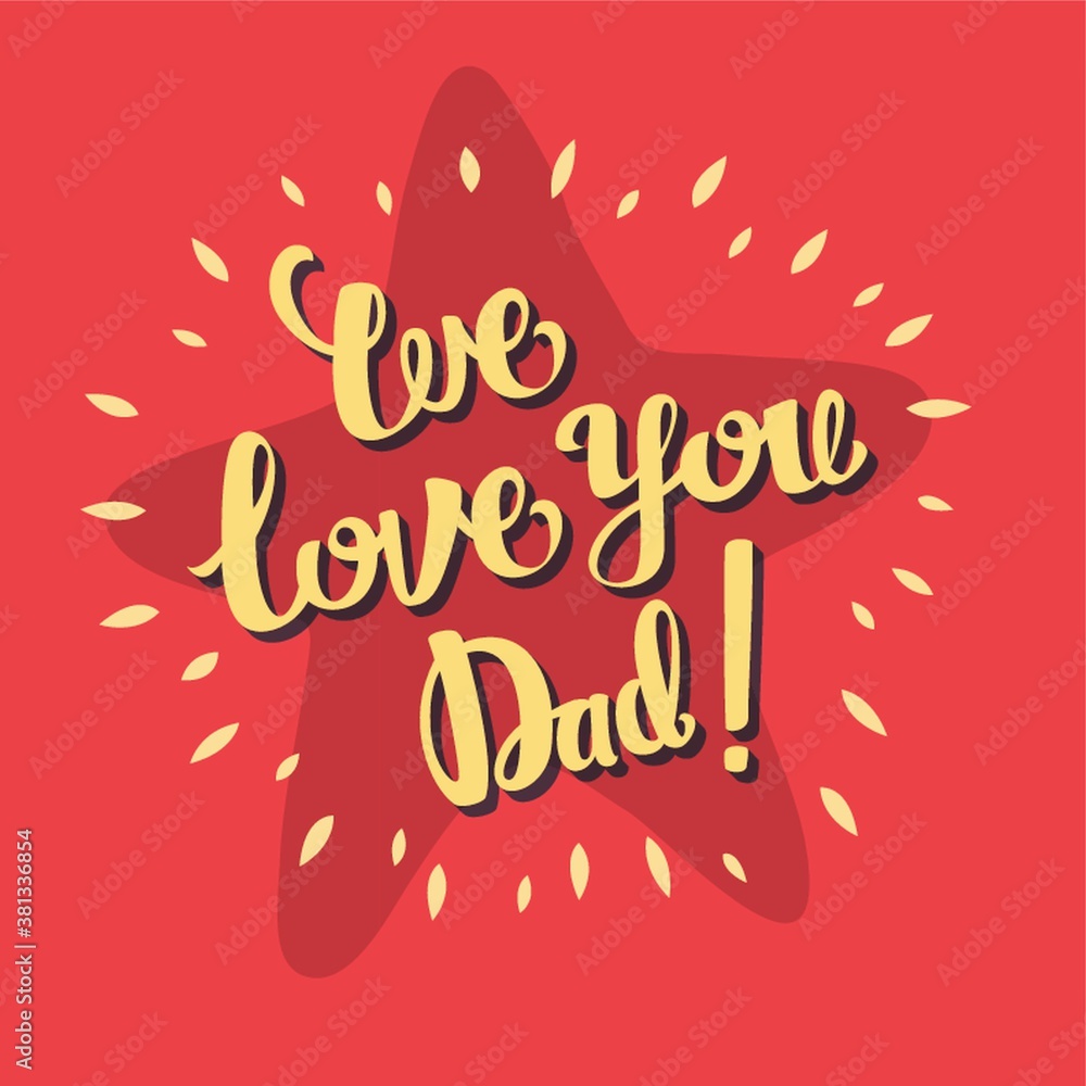 happy father's day design