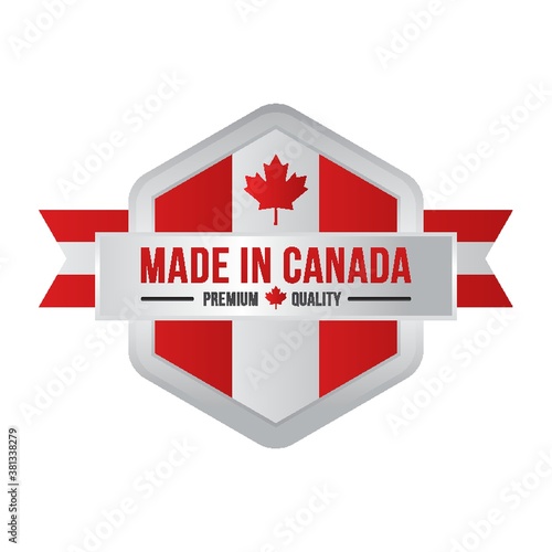 Free Download Made in Canada label design - GFXLoad