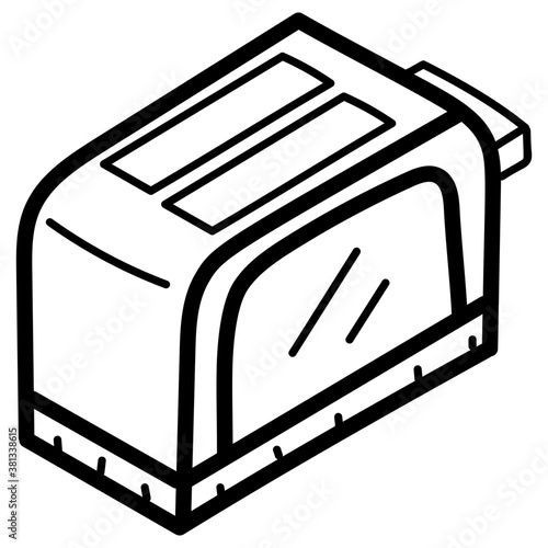 Toaster Vector Icon 