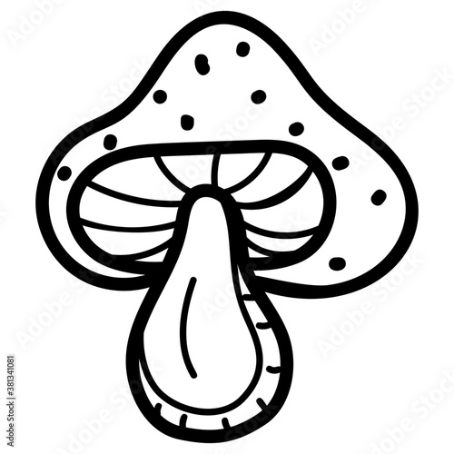 Mushroom Vector Drawing 