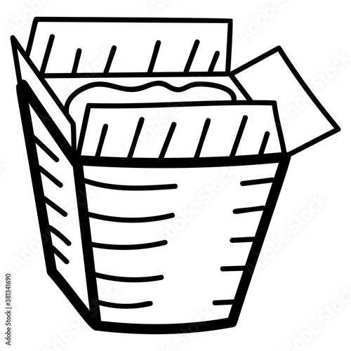 Noodles Vector Drawing 