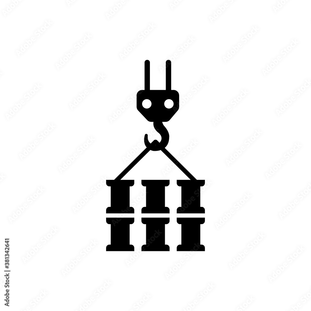 Overhead Crane Icon Symbol. Vector Stock Vector Adobe Stock