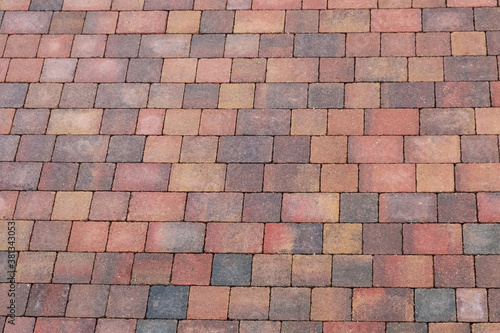 Wallpaper Mural Block paving pattern on a UK road Torontodigital.ca