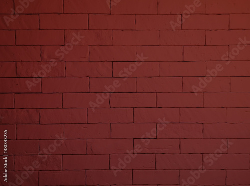 Red cement and concrete wall texture for pattern abstract background.