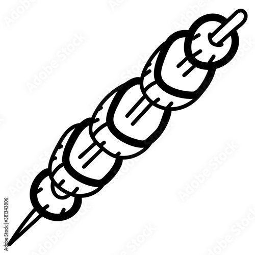Barbeque Skewer Drawing