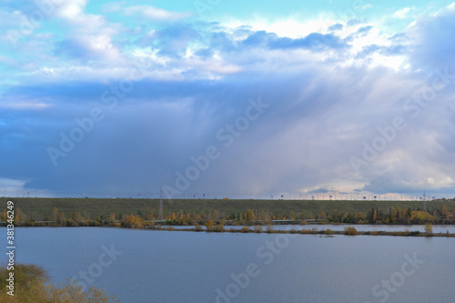 Clouds over the dam