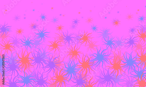 Light purple vector background with abstract shapes. Modern abstract illustration with colorful random forms. Design for your business card.