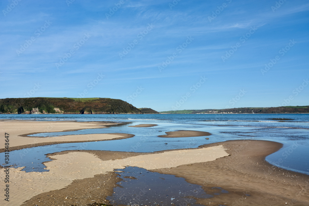 The View from Ginst Point to Ferryside. The View from Ginst Point to Ferryside.