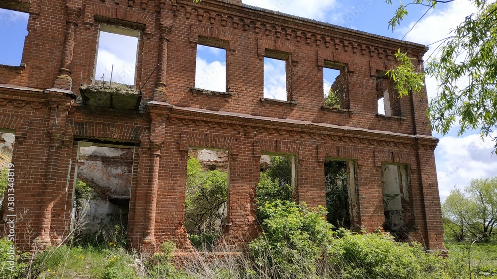 the ruins of the old school