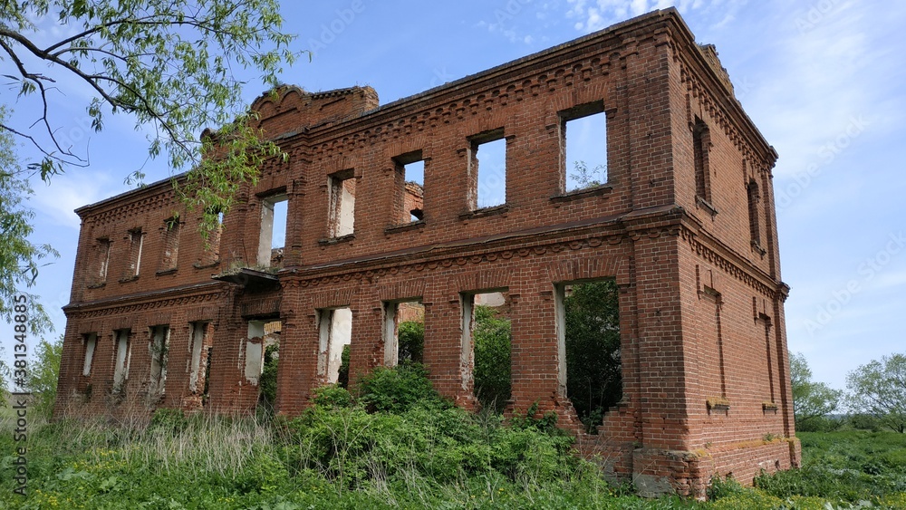 the ruins of the old school