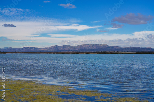 Santa Pola salt works and bird reserve Elche Alicante Spain