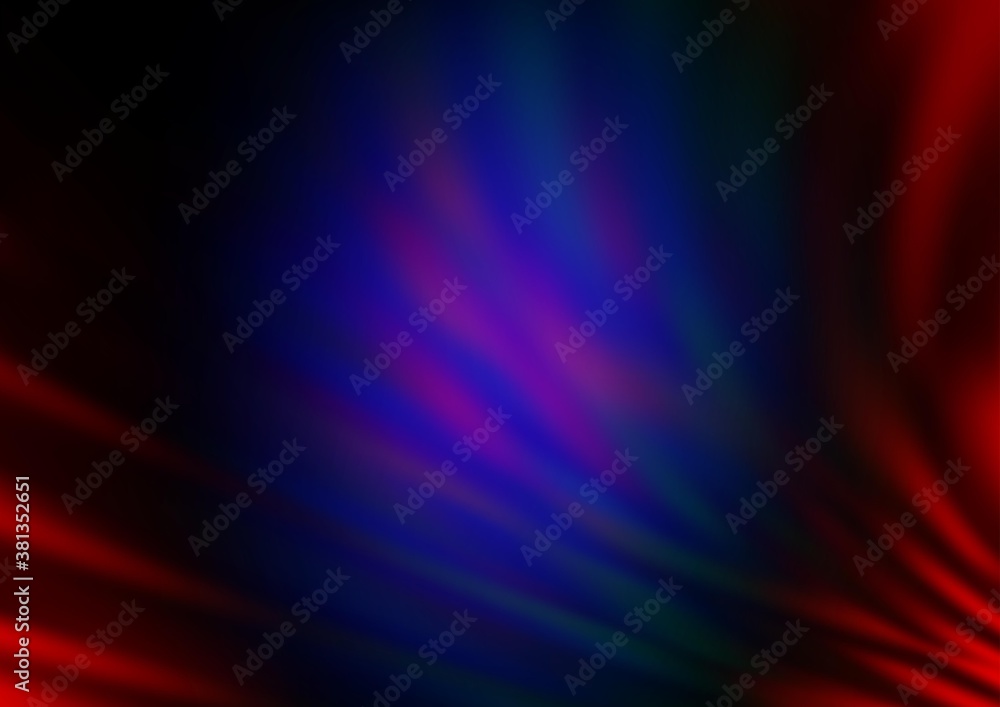 Dark Multicolor, Rainbow vector modern elegant background. Colorful illustration in blurry style with gradient. The template for backgrounds of cell phones.