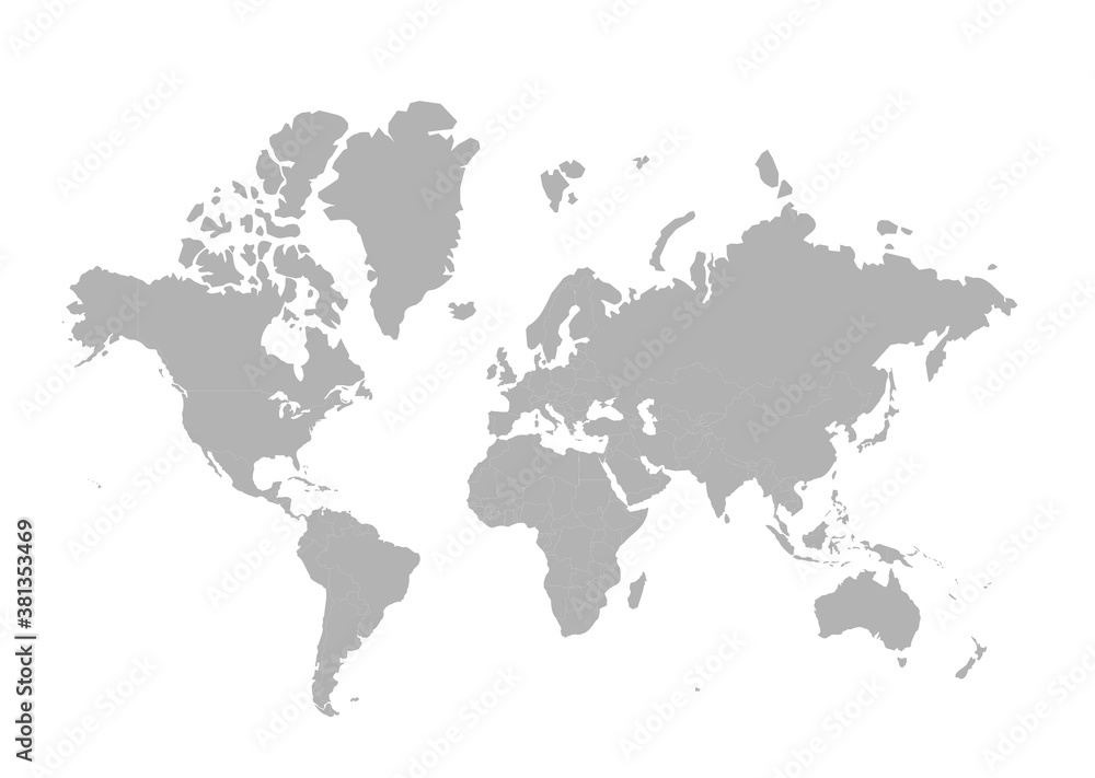 World Map - Stock Vector Illustration