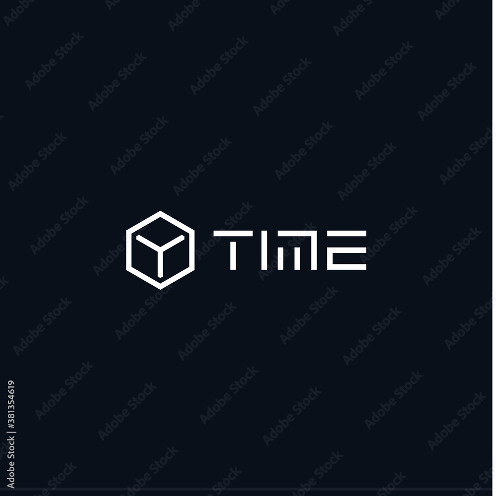 3d cube Time icon. Clock logo concept for sport timer, smart watch, fitness bracelet. Modern hexagon shape. Logotype concept design for business. Isolated vector illustration 3d cube Time icon. Clock logo concept for sport timer, smart watch, fitness bracelet. Modern hexagon shape. Logotype concept design for business. Isolated vector illustration