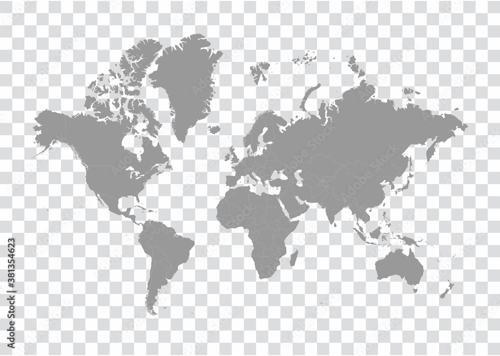 Naklejka Mapa świata-ilustracja wektorowa