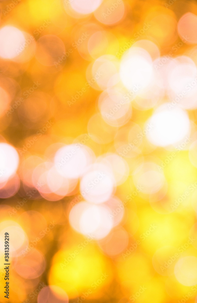 autumn background with sunny rays