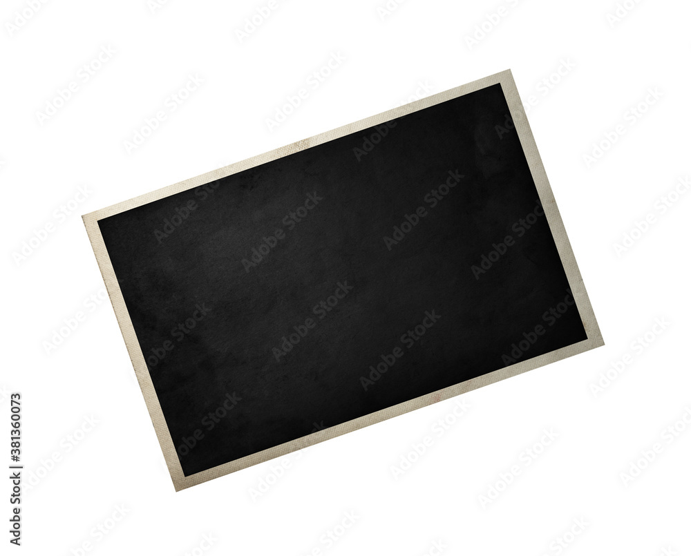 Blank old photo isolated on white Blank old photo isolated on white