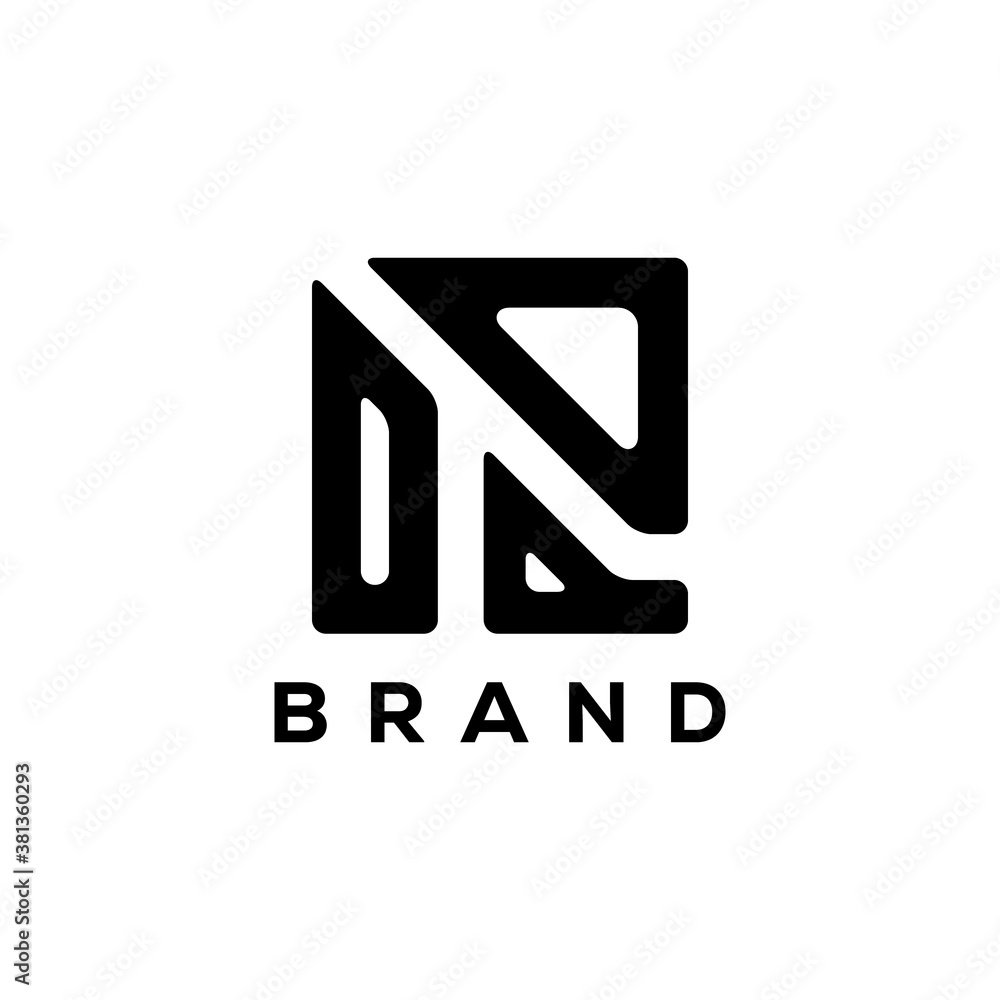 Abstract letter R logo design template. Abstract letter R logo design template.