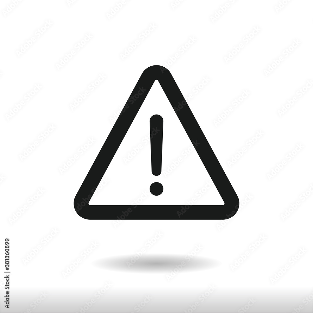 Warning icon vector . attention sign Warning icon vector . attention sign