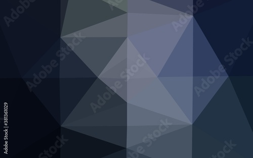 Dark BLUE vector abstract mosaic pattern. Colorful abstract illustration with gradient. Brand new style for your business design.