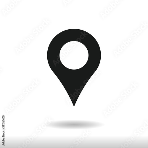 Wallpaper Mural Location icon vector . Map pin sign Torontodigital.ca