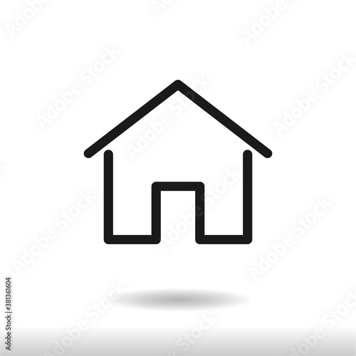 Wallpaper Mural Home icon vector . House sign Torontodigital.ca