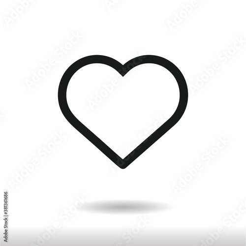 Wallpaper Mural Heart icon vector . Like sign Torontodigital.ca