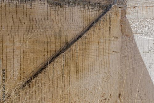 The stairs of s’Hostal Quarries, Lithica sandstone quarry in Ciutadella. Menorca. photo