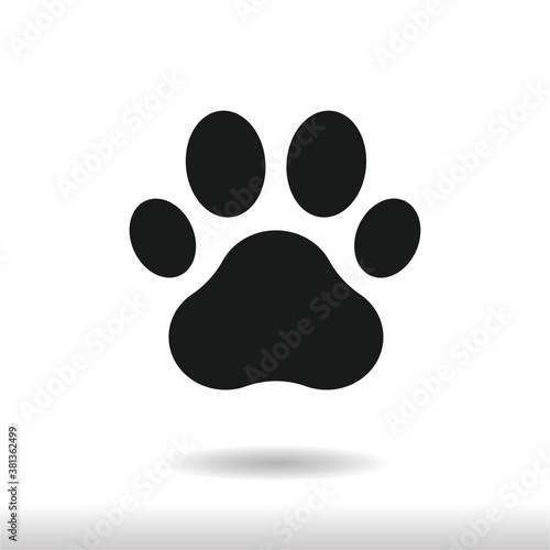 Wallpaper Mural Paw icon vector . Animal Paw sign Torontodigital.ca