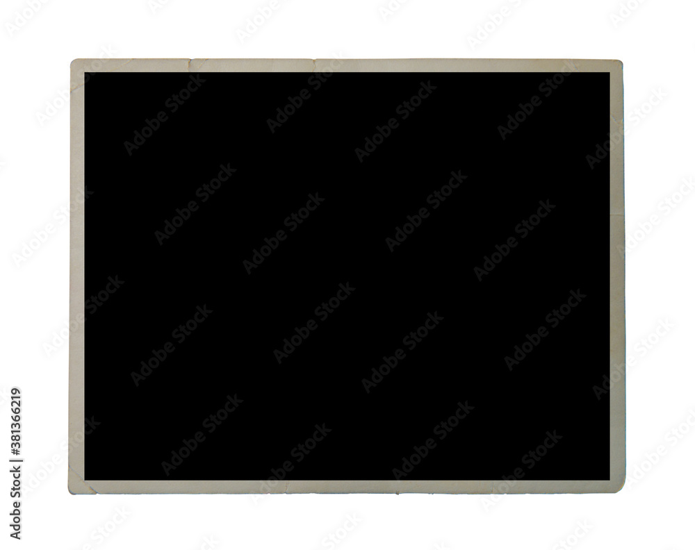 Blank old photo isolated on white Blank old photo isolated on white