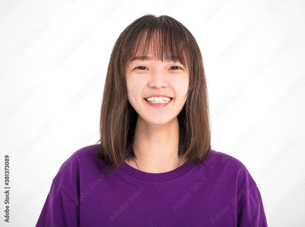 young happy teenager girl looking at camera young happy teenager girl looking at camera
