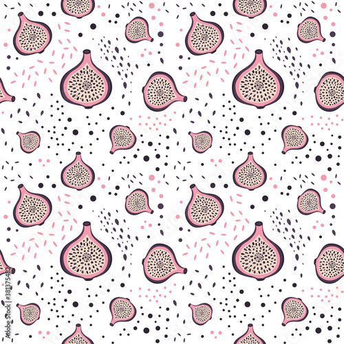 Fig Fruit Halves Pattern