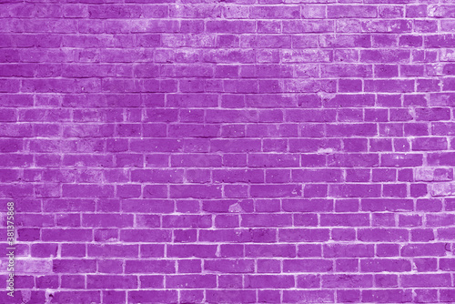 Pink brick wall. Interior of a modern loft. Background for photo and video filming. The facade of a brick building.