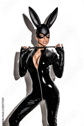 Slika na platnu Halloween sexy girl in bunny costume