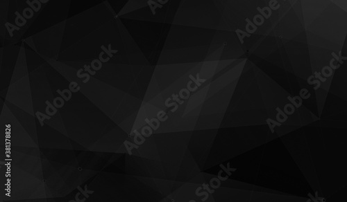 Abstract black geometric pattern modern technology background. texture for web banner and blank space for text.