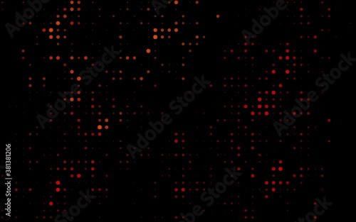 Dark Red vector cover with spots. Modern abstract illustration with colorful water drops. Pattern of water, rain drops.