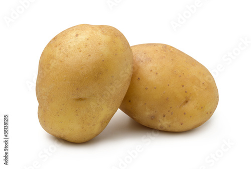 Potato isolated on white background,Agricultural products.