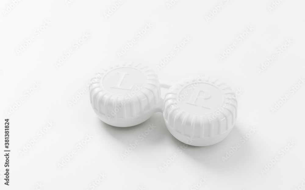 Contact lenses on a white background Contact lenses on a white background