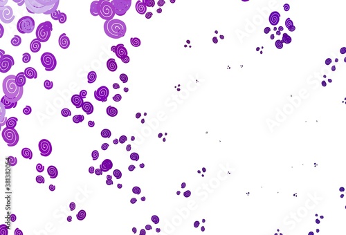 Light Purple vector template with lava shapes.