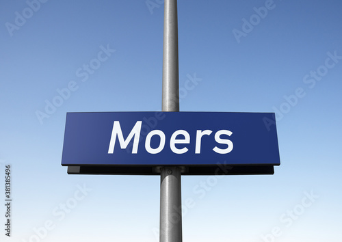 Tafel, Bahnhof Moers, (Symbolbild)