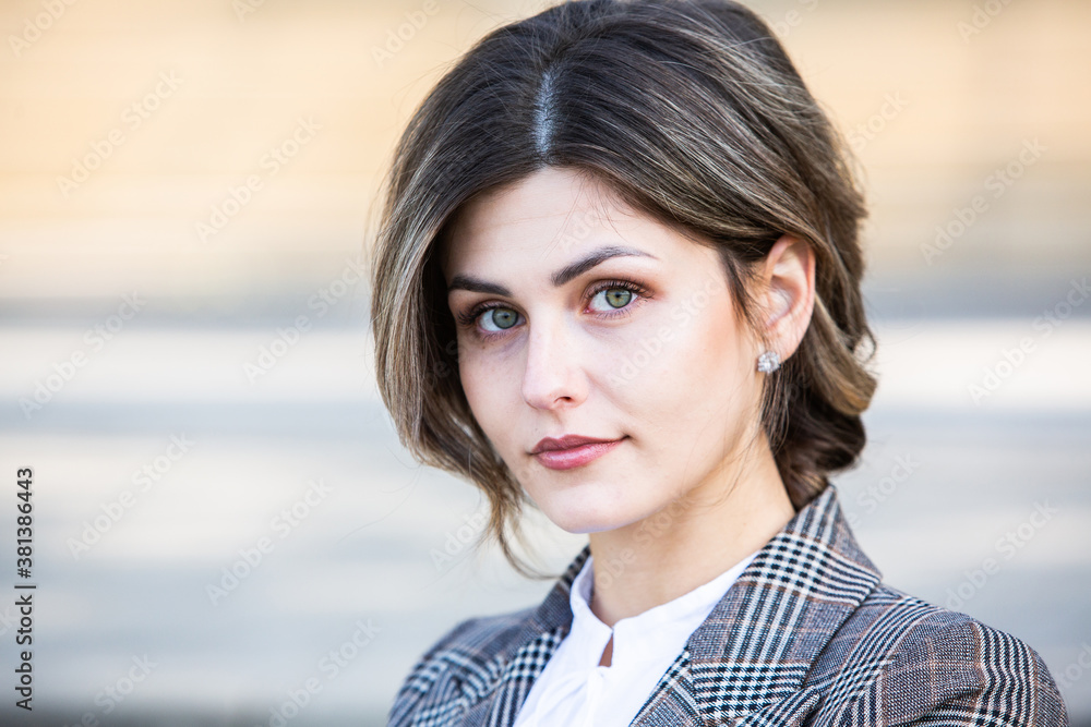 Fashion pretty young woman. Fashionable attractive european girl. Summer fashion style. Elegance person view. Fashion pretty young woman. Fashionable attractive european girl. Summer fashion style. Elegance person view.