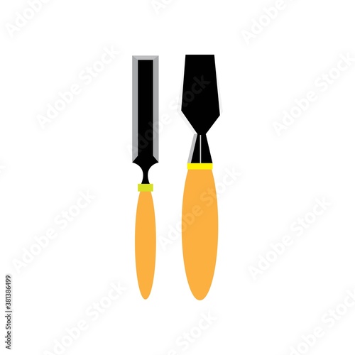 wood chisel vector
