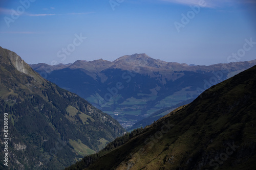 Mountain panorama landscape in the Austrian Alps