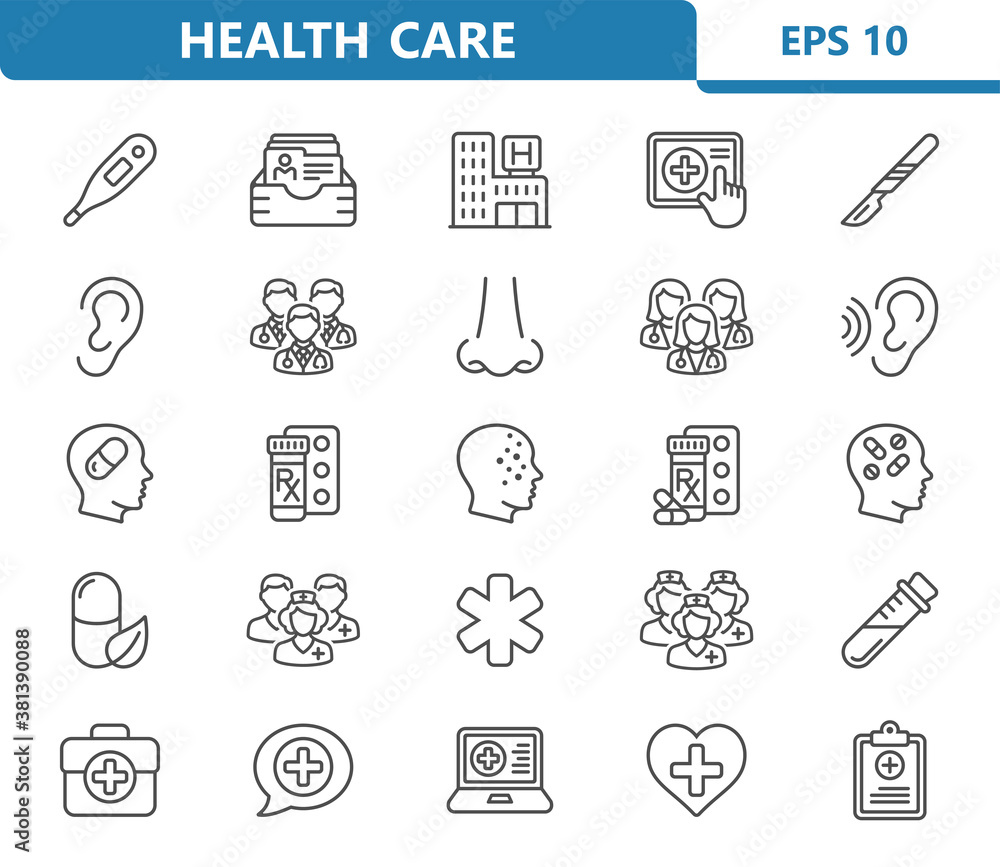 Fototapeta premium Health Care Icons