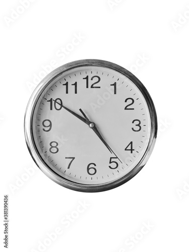 wall clock isolated on the white background