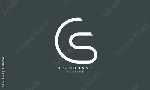 Alphabet letters Initials Monogram logo CS, SC, C and S