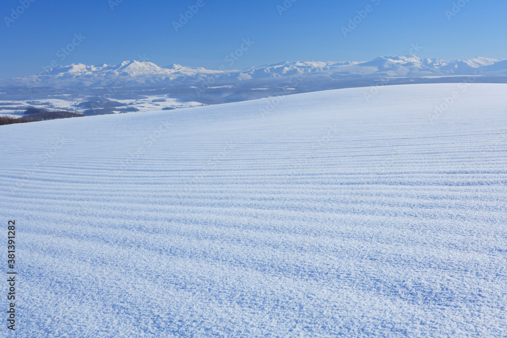 雪景と大雪山