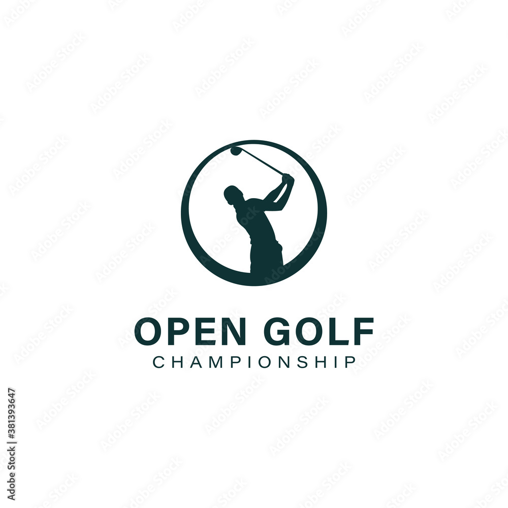 Golf logo template design vector icon illustration Golf logo template design vector icon illustration